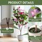 4FT Artificial Bougainvillea Tree – Lifelike Tall Potted Faux Plant with Wood Trunk and Flowers, Perfect for Indoor and Outdoor Use, Weddings, Office, and Home Décor